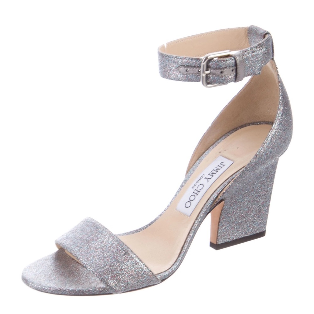 Jimmy Choo Glitter Accent Sandal
